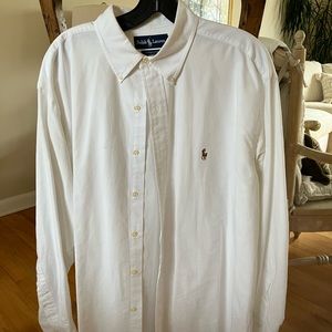 Yarmouth Oxford white button down . 16.5 x 33